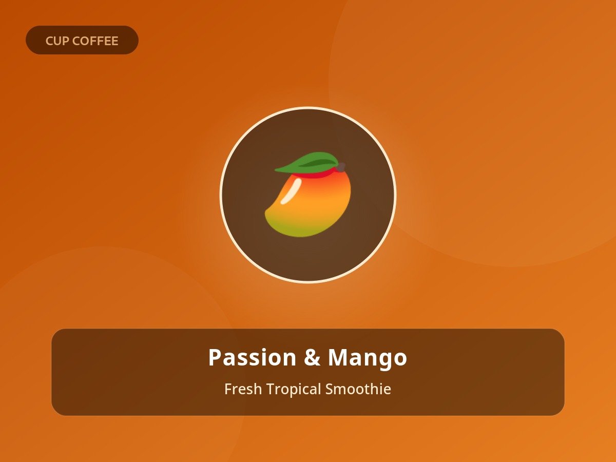 Passion Fruit & Mango Smoothie